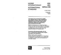 IEC 61076-4-105 Ed. 1.0 b:1995, Connectors with assessed quality, for use in d.c., low frequency analogue and in digital high-speed data applications ... for 9 mm circular connector with