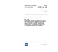 IEC 61076-4-108 Ed. 1.0 en:2002, IEC 61076-4-108: Connectors for electronic equipment - Part 4-108: Printed board connectors with assessed quality - ... pitch of 25 mm and integrated shielding