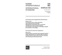 IEC 61076-4-110 Ed. 1.0 b:2001, Connectors for electronic equipment - Part 4-110: Printed board connectors with assessed quality - Detail ... 2,0 mm including full shielding and latching