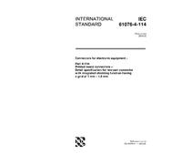 IEC 61076-4-114 Ed. 1.0 en:2003, Connectors for electronic equipment - Part 4-114: Printed board connectors - Detail specification for two-part ... function having a grid of 1 mm x 1,5 mm