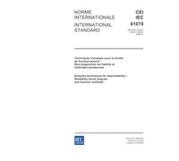 IEC 61078 Ed. 2.0 b:2006, Analysis techniques for dependability - Reliability block diagram and boolean methods
