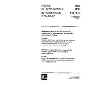 IEC 61079-3 Ed. 1.0 b:1993, Methods of measurement on receivers for satellite broadcast transmissions in the 12 GHz band - Part 3: Electrical ... an outdoor unit and a DBS tuner unit