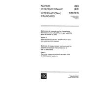 IEC 61079-5 Ed. 1.0 b:1993, Methods of measurement on receivers for satellite broadcast transmissions in the 12 GHz band - Part 5: Electrical measurements on decoder units for MAC/packet systems
