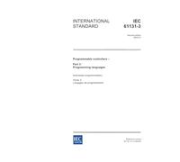 IEC 61131-3 Ed. 2.0 en:2003, Programmable controllers - Part 3: Programming languages