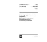 IEC 61162-400 Ed. 1.0 en:2001, Maritime navigation and radiocommunication equipment and systems - Digital interfaces - Part 400: Multiple talkers and ... - Introduction and general principles
