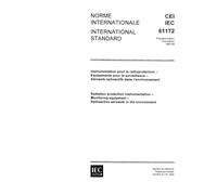 IEC 61172 Ed. 1.0 b:1992, Radiation protection instrumentation - Monitoring equipment - Radioactive aerosols in the environment