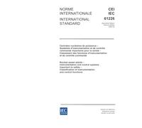 IEC 61226 Ed. 2.0 b:2005, Nuclear power plants - Instrumentation and control systems important to safety - Classification of instrumentation and control functions