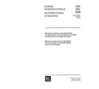 IEC 61228 Ed. 1.0 b:1993, Method of measuring and specifying the UV-radiation of ultraviolet lamps used for sun-tanning