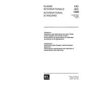 IEC 61266 Ed. 1.0 b:1994, Ultrasonics - Hand-held probe Doppler foetal heartbeat detectors - Performance requirements and methods of measurement and reporting