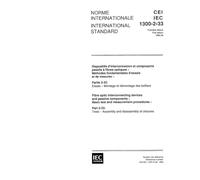IEC 61300-2-33 Ed. 1.0 b:1995, Fibre optic interconnecting devices and passive components - Basic test and measurement procedures - Part 2-33: Tests - Assembly and disassembly of closures