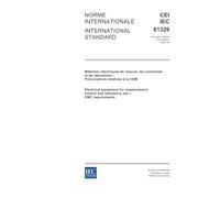 IEC 61326 Ed. 1.0 b:2002, Electrical equipment for measurement, control and laboratory use - EMC requirements