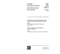 IEC 61331-1 Ed. 1.0 b:1994, Protective devices against diagnostic medical X-radiation - Part 1: Determination of attenuation properties of materials