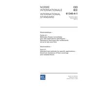 IEC 61340-4-1 Ed. 2.0 b:2003, Electrostatics - Part 4-1: Standard test methods for specific applications - Electrical resistance of floor coverings and installed floors