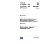IEC 61340-4-5 Ed. 1.0 b:2004, Electrostatics - Part 4-5: Standard test methods for specific applications - Methods for characterizing the ... and flooring in combination with a person