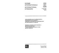 IEC 61344 Ed. 1.0 b:1996, Radiation protection instrumentation - Monitoring equipment - Personal warning devices for X and gamma radiations