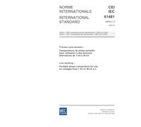 IEC 61481 Ed. 1.2 b:2004, Live working - Portable phase comparators for use on voltages from 1 kV to 36 kV a.c.
