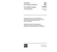 IEC 61563 Ed. 1.0 b:2001, Radiation protection instrumentation - Equipment for measuring specific activity of gamma-emitting radionuclides in foodstuffs