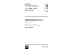IEC 61713 Ed. 1.0 b:2000, Software dependability through the software life-cycle processes- Application guide