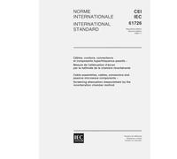 IEC 61726 Ed. 2.0 b:1999, Cable assemblies, cables, connectors and passive microwave components - Screening attenuation measurement by the reverberation chamber method