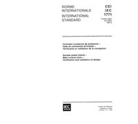 IEC 61771 Ed. 1.0 b:1995, Nuclear power plants - Main control-room - Verification and validation of design
