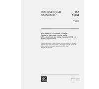 IEC 61939 Ed. 1.0 en:2000, Saw tables for use as saw benches - Tables for hand-held circular saws with a maximum saw-blade diameter of 315 mm - Safety requirements