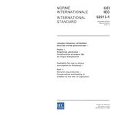 IEC 62013-1 Ed. 2.0 b:2005, Caplights for use in mines susceptible to firedamp - Part 1: General requirements - Construction and testing in relation to the risk of explosion