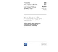 IEC 62090 Ed. 1.0 b:2002, Product package labels for electronic components using bar code and two-dimensional symbologies