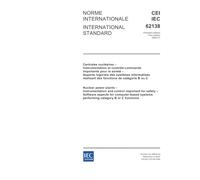 IEC 62138 Ed. 1.0 b:2004, Nuclear power plants - Instrumentation and control important for safety - Software aspects for computer-based systems performing category B or C functions