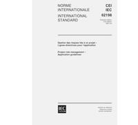 IEC 62198 Ed. 1.0 b:2001, Project risk management - Application guidelines