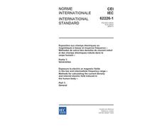 IEC 62226-1 Ed. 1.0 b:2004, Exposure to electric or magnetic fields in the low and intermediate frequency range - Methods for calculating the current ... induced in the human body - Part 1: General