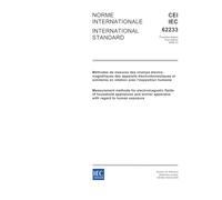 IEC 62233 Ed. 1.0 b:2005, Measurement methods for electromagnetic fields of household appliances and similar apparatus with regard to human exposure