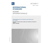 IEC 63087-1 Ed. 1.0 b:2021, primera edición: dispositivos y sistemas de escucha asistida para la vida asistida activa - Parte 1: General