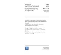 IEC 81714-3 Ed. 2.0 b:2004, Design of graphical symbols for use in the technical documentation of products - Part 3: Classification of connect nodes, networks and their encoding