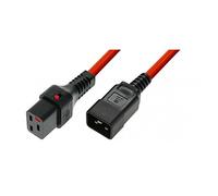 IEC Lock - Cable alargador (C19/C20 2 m Rojo