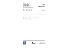 IEC/PAS 62001 Ed. 1.0 en:2004, Guide to the specification and design evaluation of a.c. filters for HVDC systems