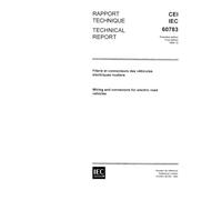 IEC/TR 60783 Ed. 1.0 b:1984, Wiring and connectors for electric road vehicles