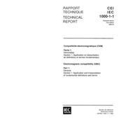 IEC/TR 61000-1-1 Ed. 1.0 b:1992, Electromagnetic compatibility (EMC) - Part 1: General - Section 1: Application and interpretation of fundamental definitions and terms