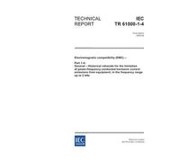 IEC/TR 61000-1-4 Ed. 1.0 en:2005, Electromagnetic compatibility (EMC) - Part 1-4: General - Historical rationale for the limitation of power-frequency ... equipment, in the frequency range up to 2 kHz