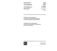 IEC/TR 61258 Ed. 1.0 b:1994, Guidelines for the development and use of medical electrical equipment educational materials