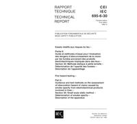 IEC/TS 60695-6-30 Ed. 1.0 b:1996, Fire hazard testing - Part 6: Guidance and test methods on the assessment of obscuration hazards of vision caused by ... - Section 30: Small scale static method.