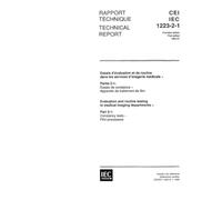 IEC/TS 61223-2-1 Ed. 1.0 b:1993, Evaluation and routing testing in medical imaging departments - Part 2-1: Constancy tests - Film processors