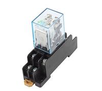 iec255 DC 12 V bobina 8 pines DPDT electromagnética Power Relay w Socket Base