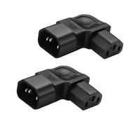 Iec320 90 Grados C14 a C13 Power Adapter Macho C14 a Hembra C13 Power expanded Adapter AC Connector Adapter 250V 10a