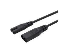 IEC320-C7 a C8 Figura 8 Cable de extensión adaptador de corriente de 2 x 0,75 mm² 2 pines conector línea de extensión de 5 m para cámara escáner de 2 polos macho a 2 polos hembra