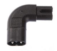 IEC320-C8 macho a hembra C7 adaptador de corriente ángulo de 90 grados inclinado 110-250 V creativo y útilDurabilidad