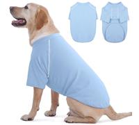 IECOii Suéter de forro polar para perro, tamaño grande, suéteres cálidos para perros machos y hembras, sudadera ligera de invierno para Pitbull, boxer, personal, azul, XXL