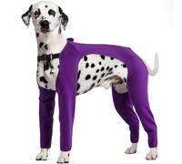 IECOii Traje de perro postoperatorio, traje de cuerpo para perro con cremallera después de la cirugía, trajes quirúrgicos cómodos para perros machos, mangas de recuperación quirúrgica, camisas médicas