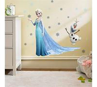IEDLS Pegatinas de pared de Frozen Disney Pegatinas de pared para niños Papel pintado 3D Decoración de habitación Póster de anime estética Niños Niña Arte