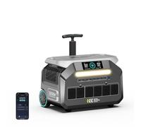 IEE 3200W (6400 Peak) Estación de Energía Portátil P3200, Generador Solar 2048Wh, Batería LiFePO4, Carga al 80% en 45 min, Aplicación, 16 Puertos, Power Station para Camping, Caravana y Emergencias