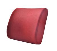 IEEDFJKK Cojín lumbar respetuoso con la piel para una experiencia relajante y Cojín lumbar de algodón con memoria antideslizante, rojo carmín, 33x32x10cm